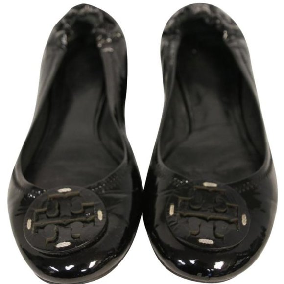 TORY BURCH Patent Leather Reva Scrunch Ballet Flat - Picture 2 of 7